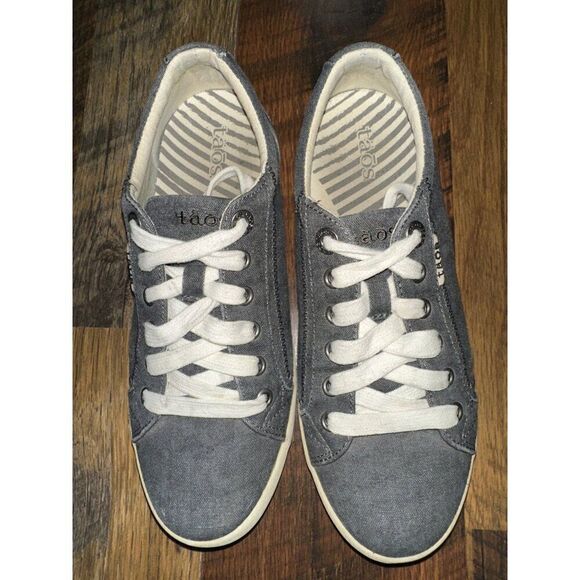 Taos Women's Star Charcoal Wash Canvas Fashion Sneakers STA-12844โ Size 8 - Picture 7 of 14